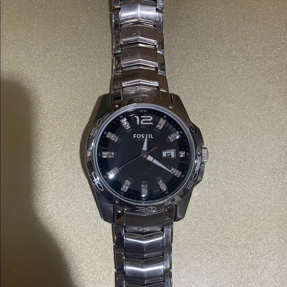 Men’s Fossil Diamond Watch, AS IS